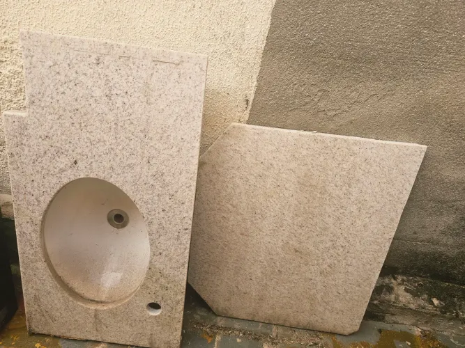 Pia de banheiro com suporte 70×38 (Estudo troca)