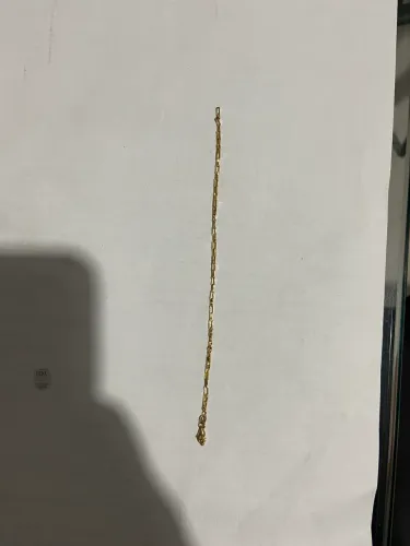 Pulseira de ouro 18 k com certificado. 1,2 gramas. Valor: 700 reais.
