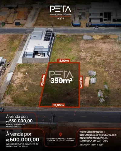 Lote/Terreno, Paraviana - Boa Vista