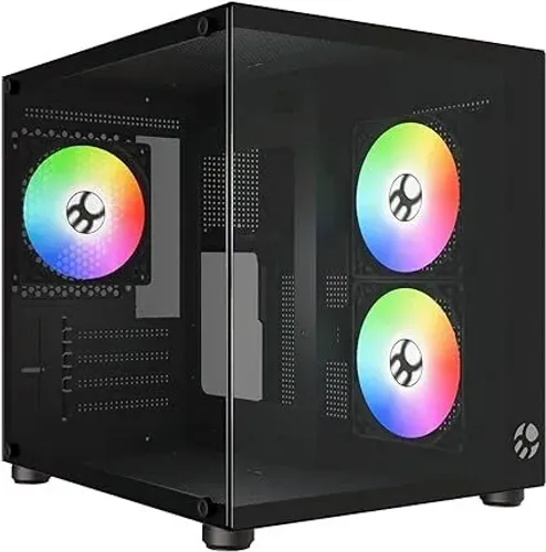 Gabinete gamer aquário novo com 3 fan
