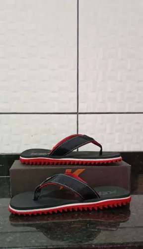 Chinelo kenner kivah bicolor vermelho branco 