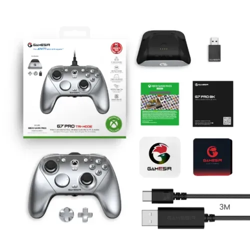 Controle Gamesir G7 Pro Xbox séries X/S - PC Prata - Original - Lacrado