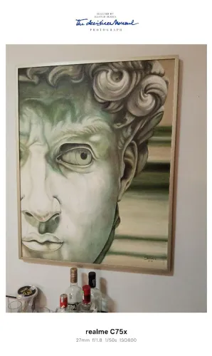 Quadro de Davi assinado