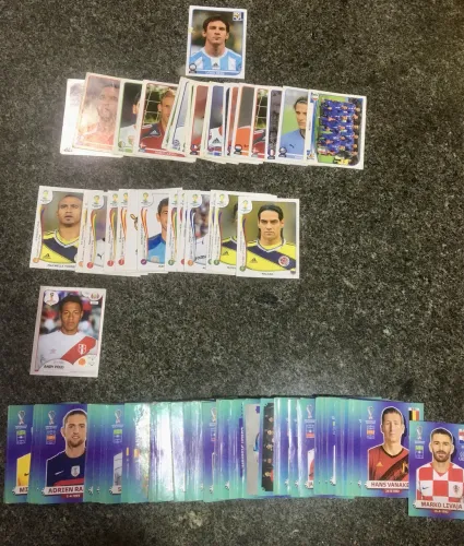 Lote 188 Figurinhas aleatórias Copa 2010.2014.2018.2022