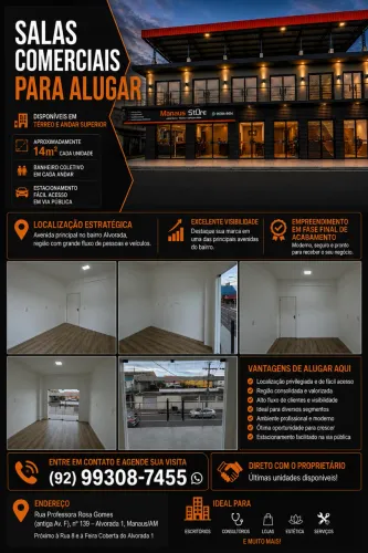 PONTO / SALA COMERCIAL EM AVENIDA PRINCIPAL ALVORADA TERRO E 1º andar 