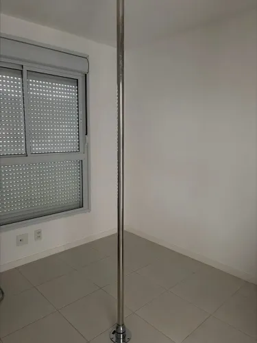 Barra de Pole Dance Ali Fitness Easy Lock Cromada + Prolongador para Gesso