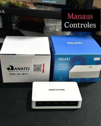 Switch de Rede Internet Gigabit: 5 Portas 