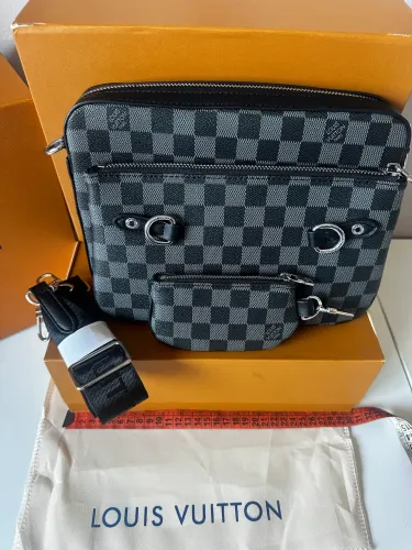 Bolsa Bag Louis Vuitton Trio Messenger - Damier Graphite