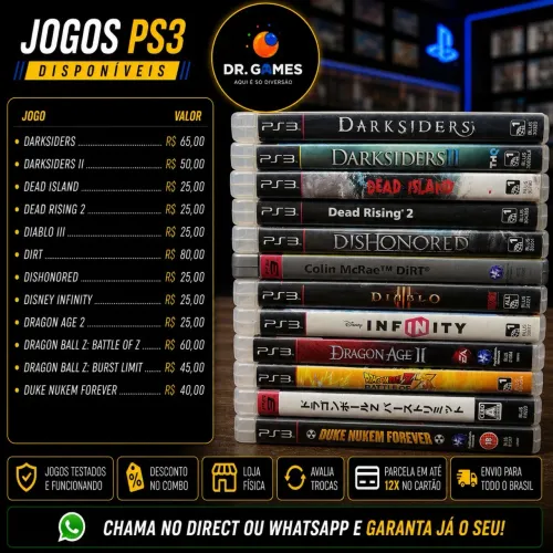 Jogos PS3 - D