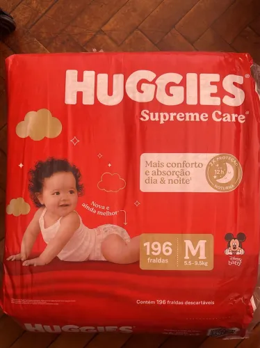Pacotão de fralda Huggies Supreme care
