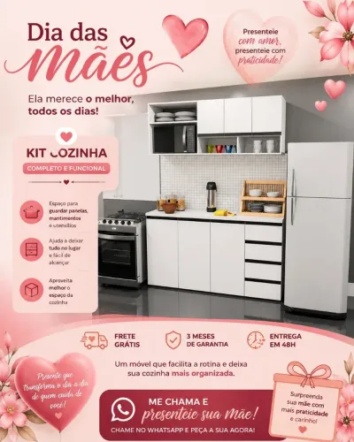 Promoção kit armário e balcão em mdf