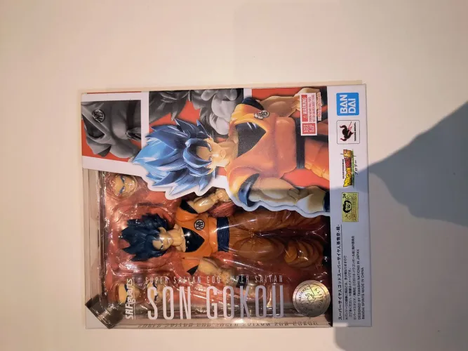 goku blue sh figuarts com faixa extra