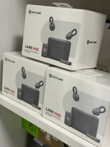 Microfone de Lapela Hollyland Lark M2S (novo + garantia) - @LJCEletro