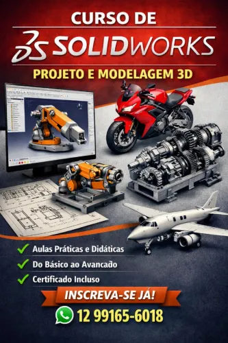 Curso de SolidWorks - Projetos Profissionais em 3D