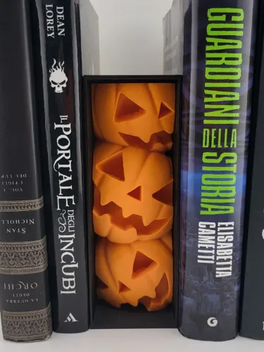 Nicho de Livros Abóbora de Halloween - Prateleira Assustadora