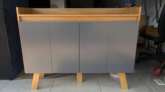 APARADOR BUFFET COR GRAFITTE/ NOVO/ ENTREGA GRÁTIS 