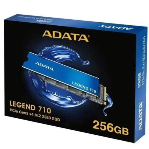 SSD M.2 NVME ORIGINAL ADATA 256GB LEGEND 710, 2280 PCIE GEN3X4 NVME 1.4 LEITURA 2.400 MB/S