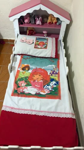 Cama infantil castelo com colchão