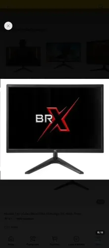 Monitor Led 20 Brx Mbrx201bk Hdmi/vga, Hd, 60hz, Preto