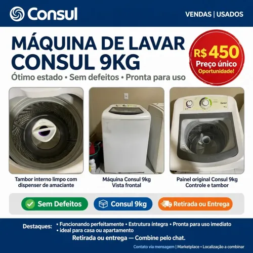 Vende se máquina de lavar