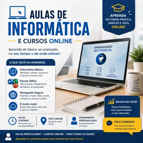 Aulas de Informática com precisão 