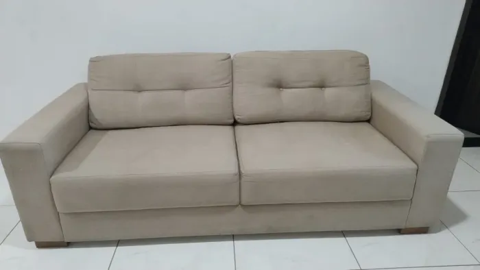 Sofá de linho 3 lugares