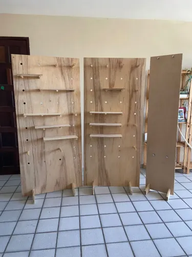 Painel expositor desmontável para feiras/lojas