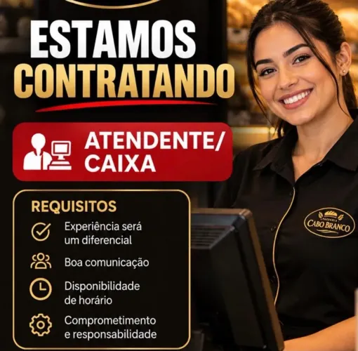 ? Vaga de Emprego - Caixa/Atendimento
