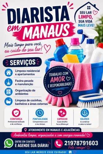 Diarista feminina!