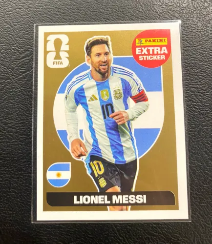 Figurinha Extra Messi Ouro Panini 2026
