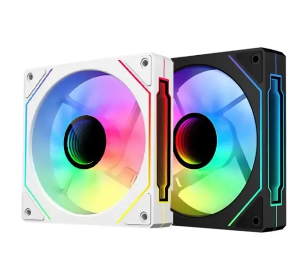 Kit 10 fans + Controladora ARGB - Preto ou Branco - Reverse e Forwards