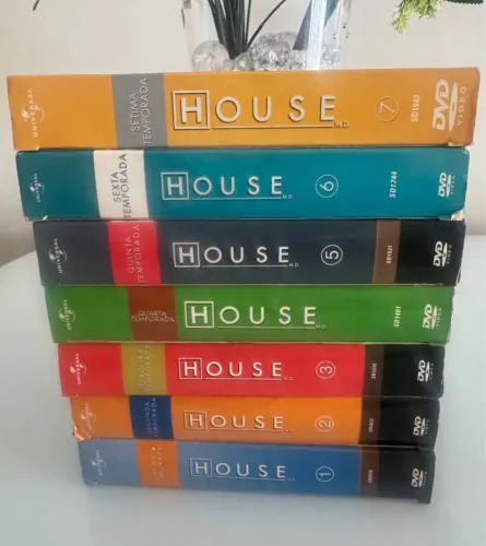 Coleção de box DVD Dr House 08 temporadas