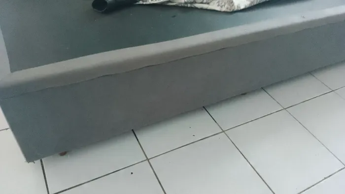 Cama box baú solteiro e colchão
