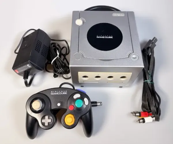 Nintendo Gamecube prata modelo DOL-001 saída digital