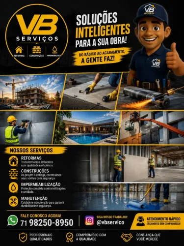 VB SERVIÇOS | Reformas, Construções, Impermeabilização e Manutenção