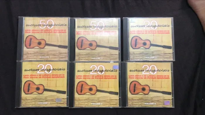 Coleção Completa Cds Meio Século de Música Sertaneja Td Impecável!