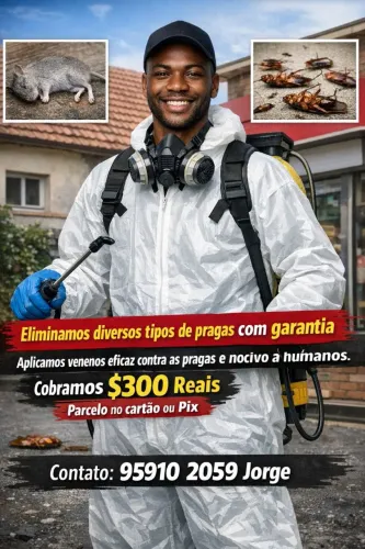 Detetizaçao de pragas em geral!!!