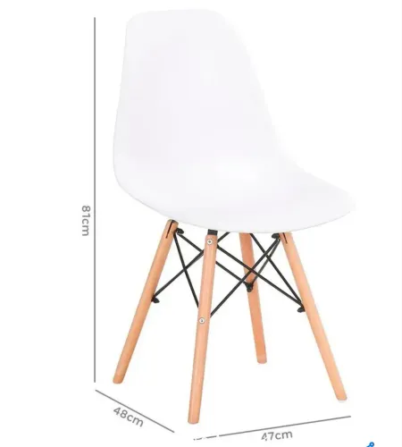 CADEIRAS EAMES EIFFEL BRANCAS