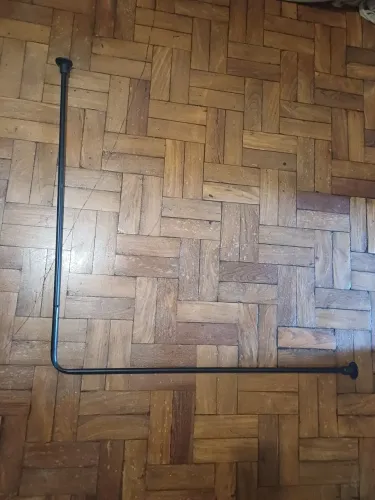 Suporte Aluminio Para Porta Cortina De Box De Banheiro.