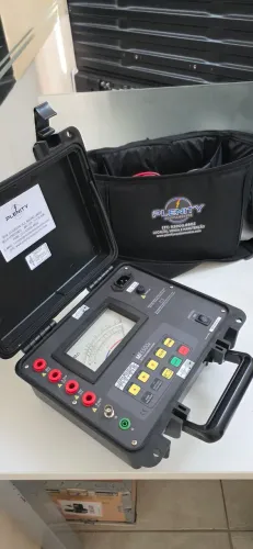 MEGOHMETRO ANALÓGICO MEGABRAS MI-5500e - 5KVCC - COM CERTIFICADO CALIBRAÇÃO 