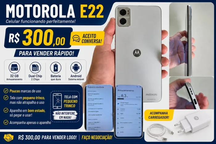 Celular Moto E22