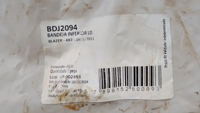 Bandeja inferior S10 