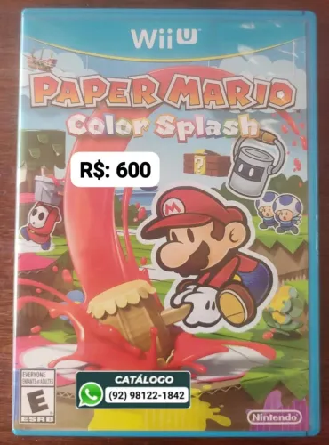 Paper Mario Color Splash = R$: 600
