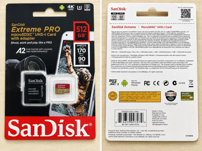Cartão de Memória SanDisk Extreme PRO 512GB