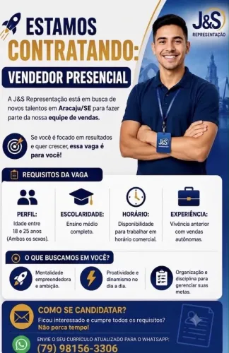 Vaga de vendedor