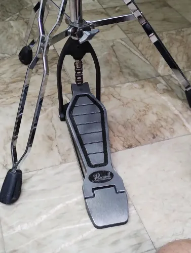 Máquina de chimbal Hi hat Pearl pés giratórios