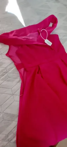 Vestido de Festa Longo Pink/Fúcsia - Novo
