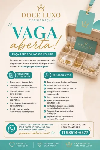 Vendas - Ter experiência!