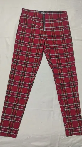 Calça xadrez Zara M
