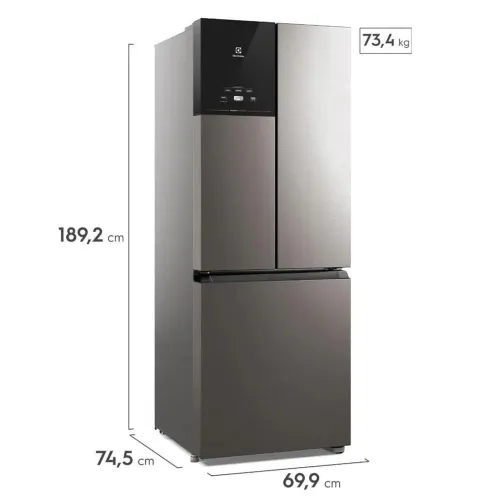 Geladeira electrolux inox, 480L ims7